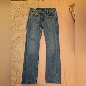 Classic Levis Button Fly Blue Denim Jeans 31x32